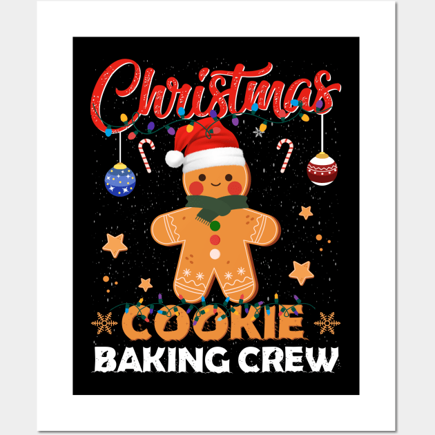 Christmas Lights Christmas Cookie Baking Crew Wall Art by jodotodesign